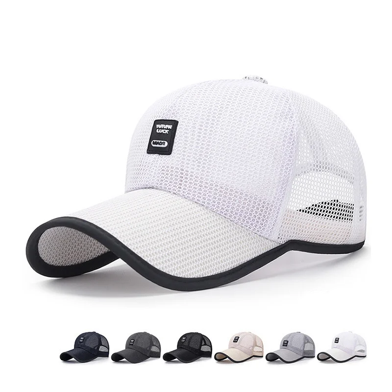 Breathable Baseball Cap With Wide Brim For Sun Protection Unisex_voghion.com