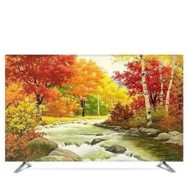 Tv Cover GoodTop TV Cover Protection Dust Cover Household Hanging LCD TV Dust Cloth 19-70 Inches Living Room Decoration for Televisions