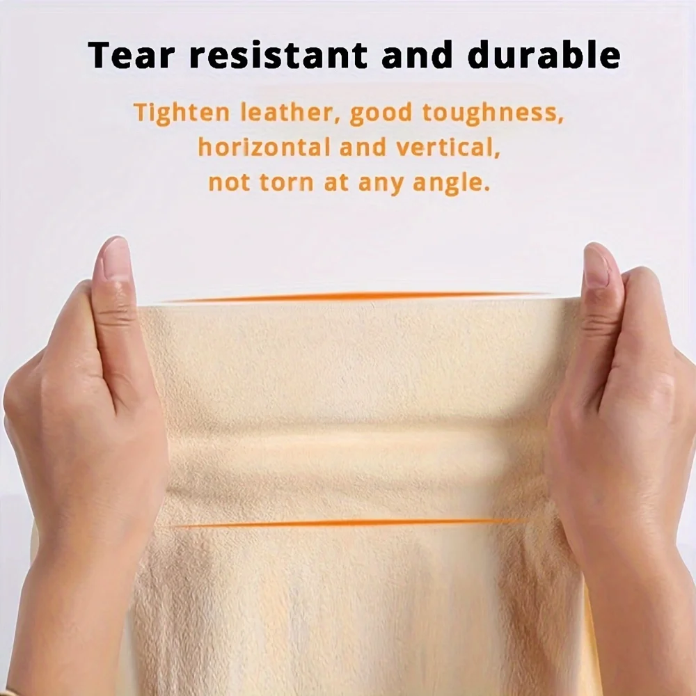 40x60CM Natural Deerskin Leather Clean Cloth Car Washing Care Quick Dry Cleaning Towel Super Absorbent Glass Drying Rags