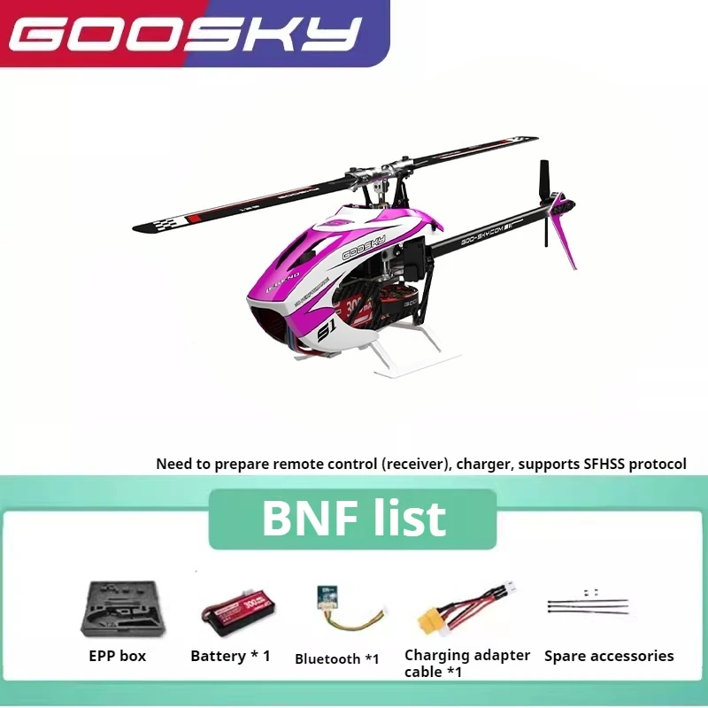 Goosky S1 Helicóptero RC Acrobático 6CH 3D Duplo Motor Brushless