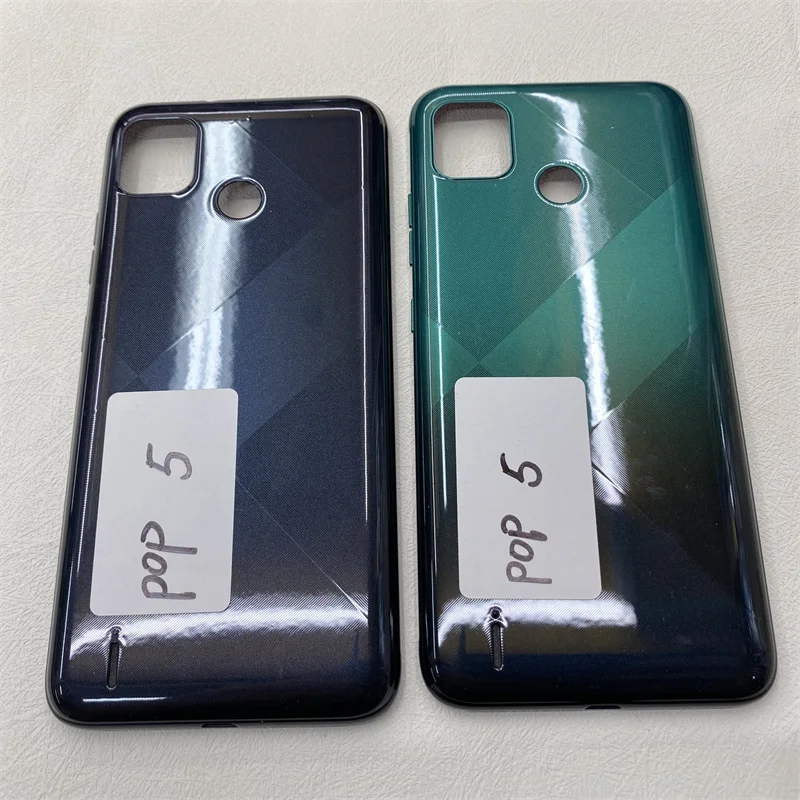 

AAAA Quality for Tecno Pop 5 BD2 BD2p BD3 BD1 BD2d Back Battery Cover with Camera Lens Housing Case Repair Parts