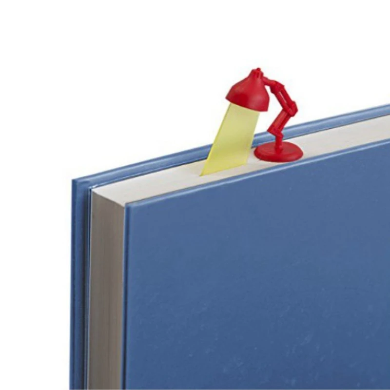 Bookmarks Stationery Supplies Bookmark Page Holder 1Pc Creative Desk Lamp Shaped 3D Plastic Bookmarks
