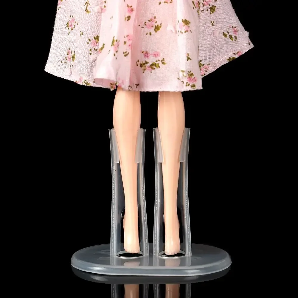 5Pcs/Set Kids Toy Accessory Transparent Doll Accessories Display Holder Doll Support Leg Holders Doll Stands for Dolls