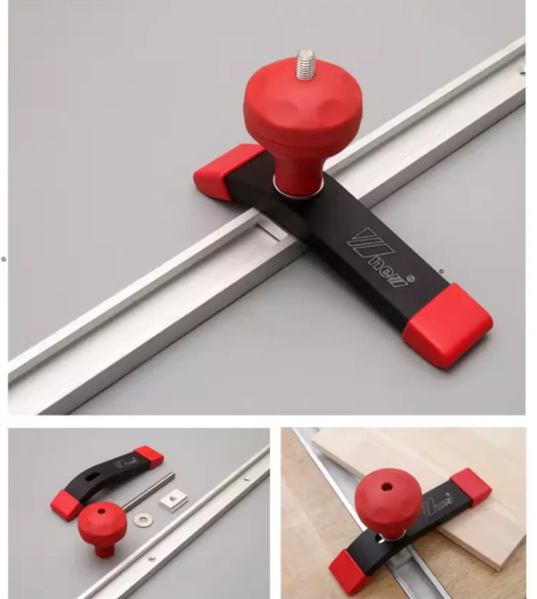 Tスロットおよび標準トラック用のw-newホールドダウンクランプ、1