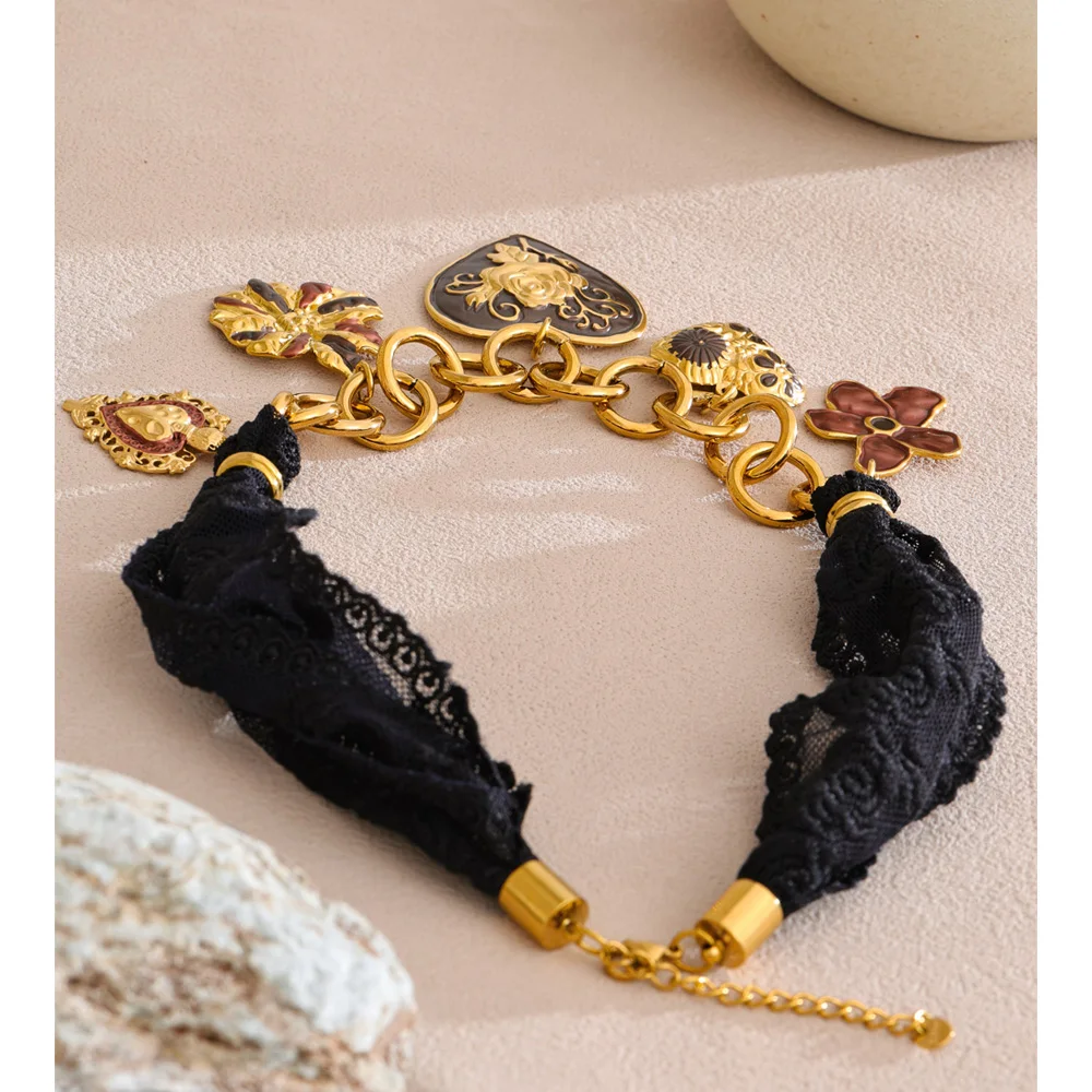 Yhpup Statement Necklace Stainless Steel