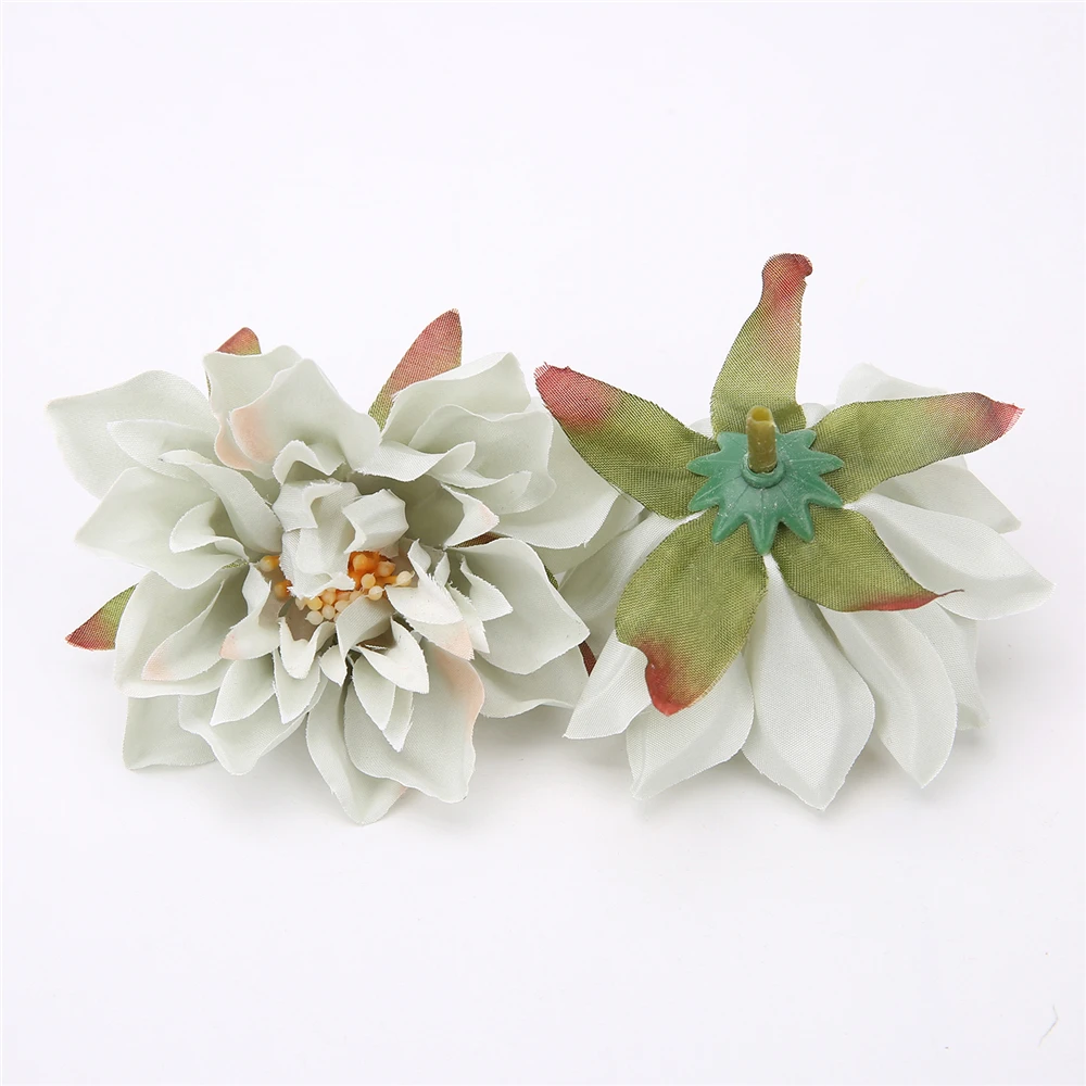 10 Stück Dahlie-Blumenköpfe, DIY künstliche Blumen für Heimdekoration, künstliche Blumen, Hochzeitskranz, Seide, Dahlie, Basteln, Geschenkzubehör – Detail 7