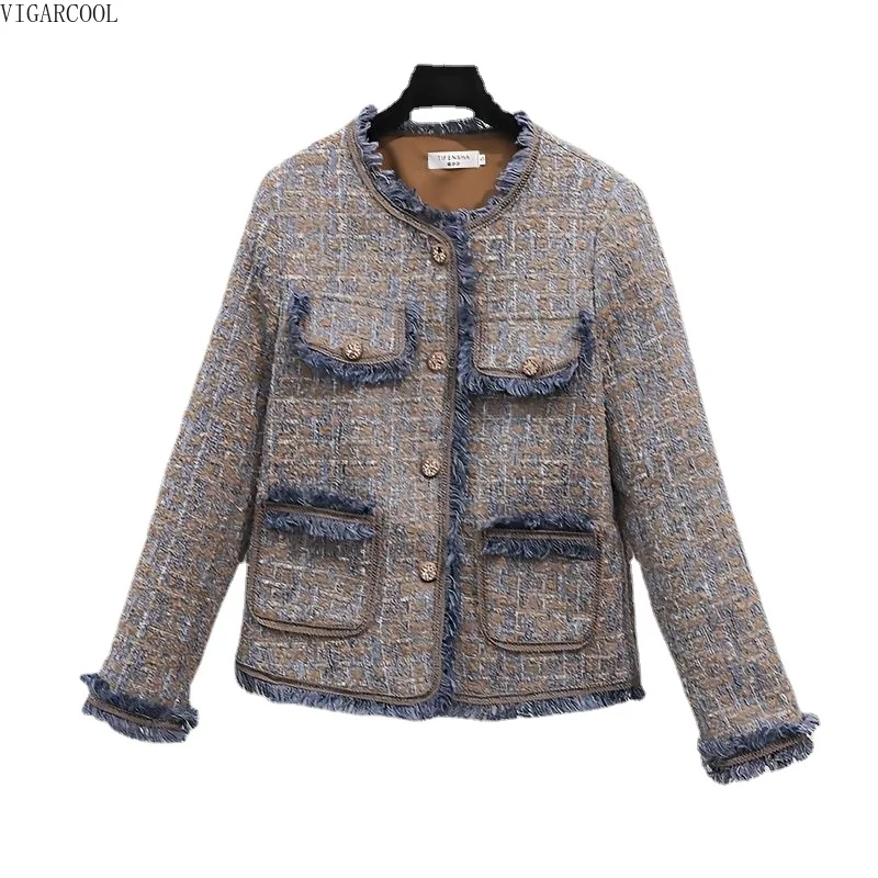 

High End Tassel Design Sense Outerwear for Women's Reduced Age Spring and Autumn 2023 Early Spring New Temperament Ladies' Top