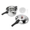 Pressure Cooker Stainless Steel Explosion Proof Multifunctional with Safety Valve 80KPA Security Handle Pressure Cooking Pot 3