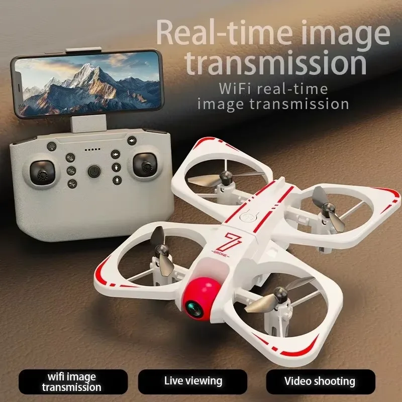 Drone CZ07 avec caméra double, télécommande 2.4G, 8 min vol