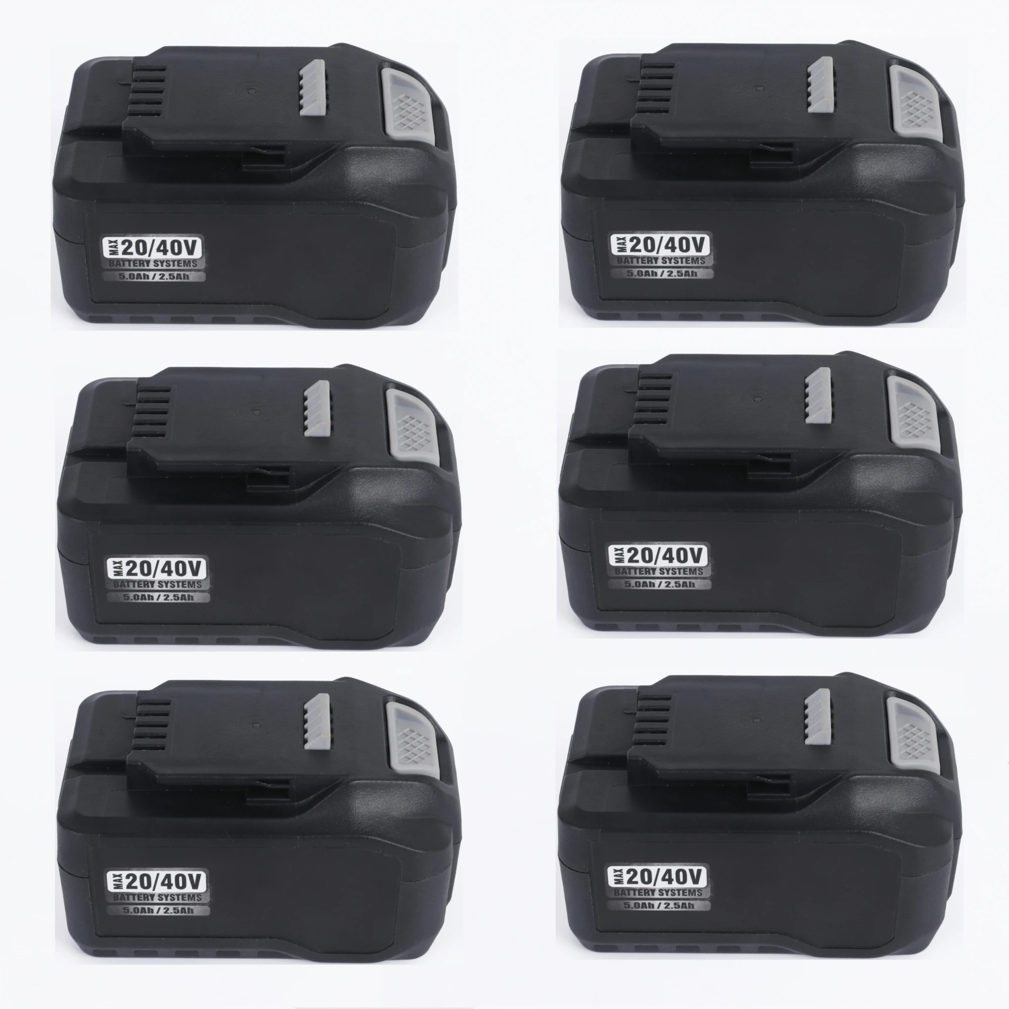 6 Confezioni 20/40 Volt 5.0Ah/2.5Ah Sostituzione Akku Agli Ioni Di Litio Per Utensili Cordless Ferrex Attrezzi Da Giardino Per Utensili A Energia Atti