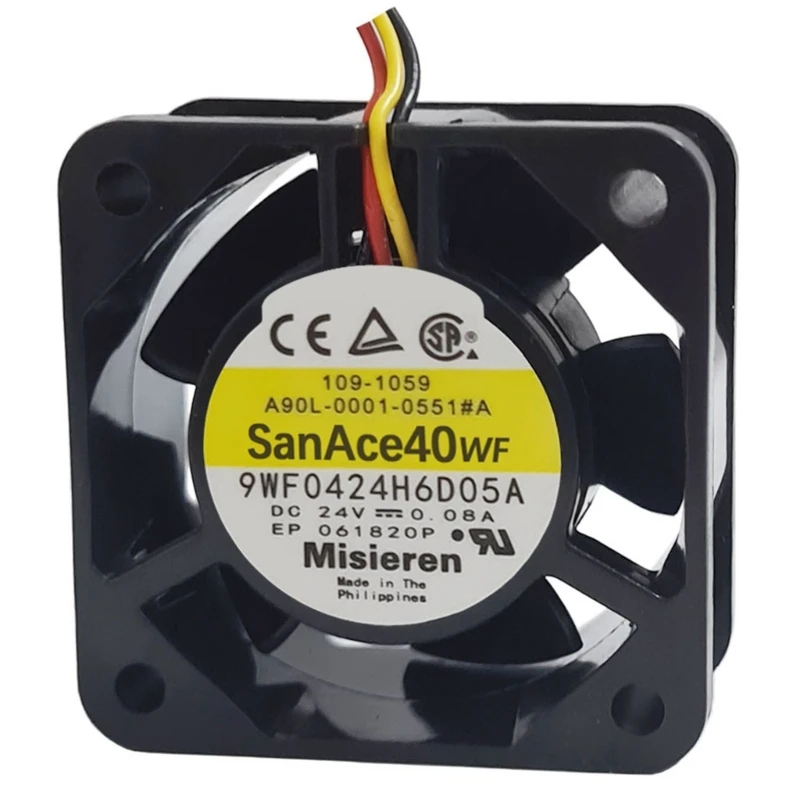 SanAce40WF DENKI 9WF0424H6D05A A90L-0001-0505  A 4020 40x40x20mm 3  DC 24V 0.08A FANUC ð  1PC
