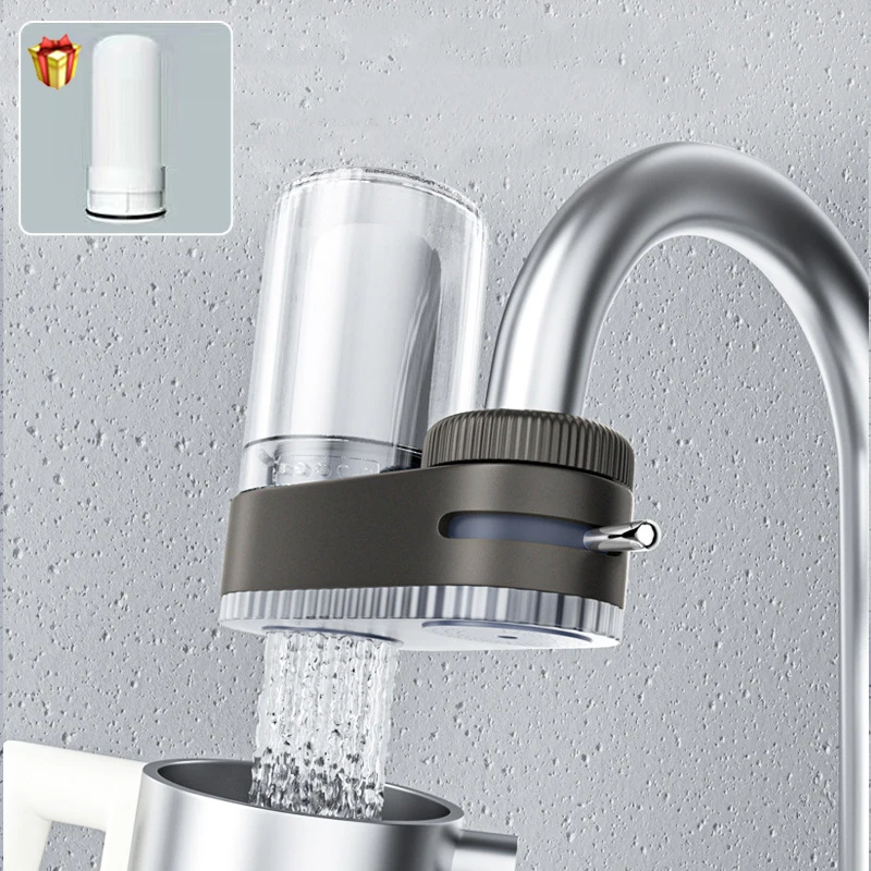 Ceramic Faucet Water Filter with Washable Purifier for Kitchen and Bathroom Sinks
