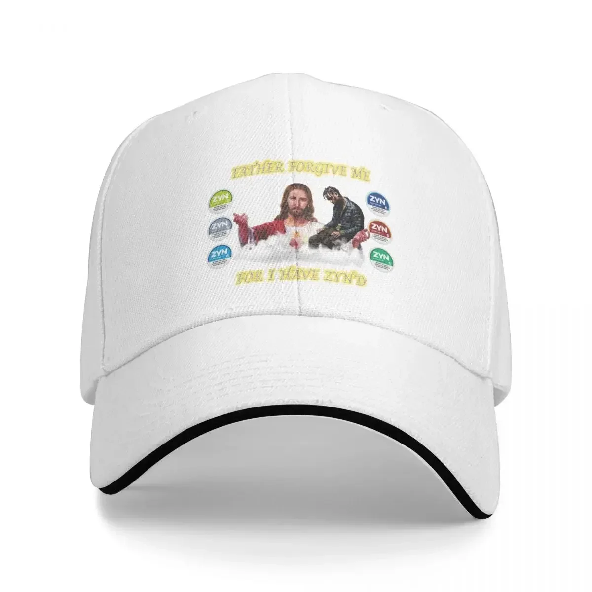 

Forgive Me Father For I Have Zyn'd Cap Baseball Cap hat man luxury Fashion beach mens hat Women's