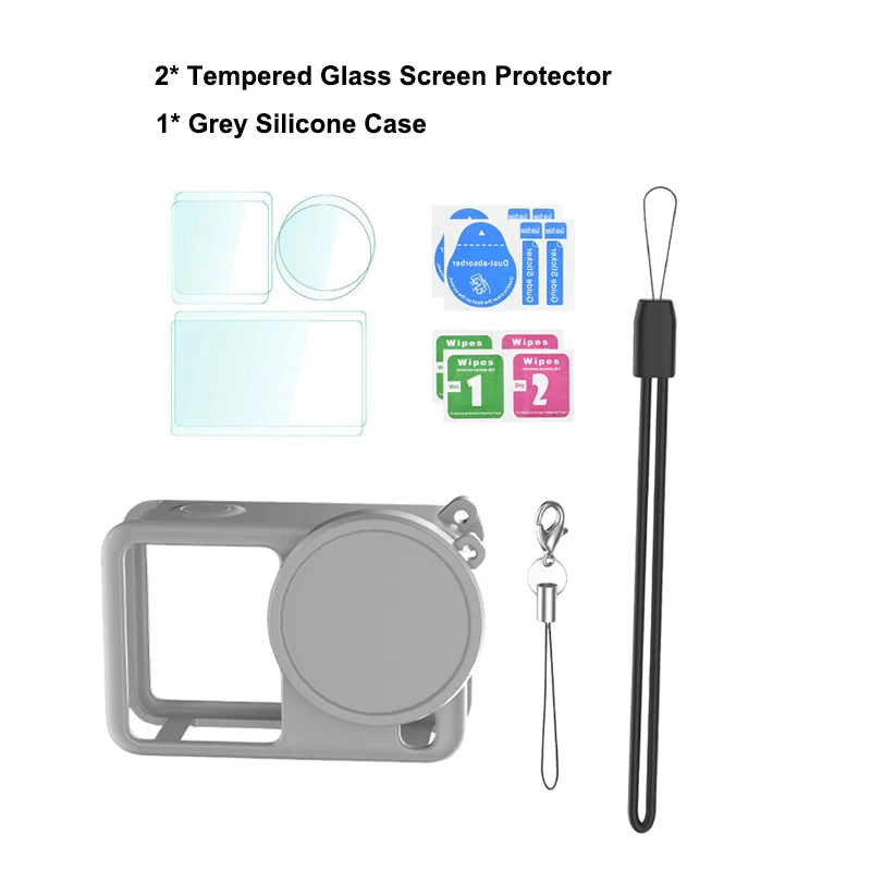Silicone Protective Carrying Case with Screen Protector & Lens Cap Storage Bag