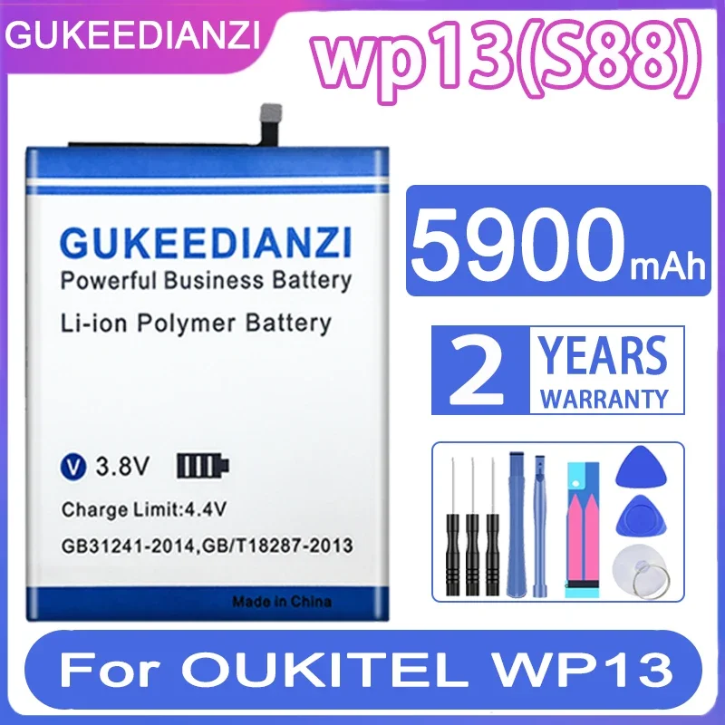 

Аккумулятор для телефона бренда GUKEEDIANZI для Oukitel WP13 5900 мАч для Oukitel S88 мобильный телефон