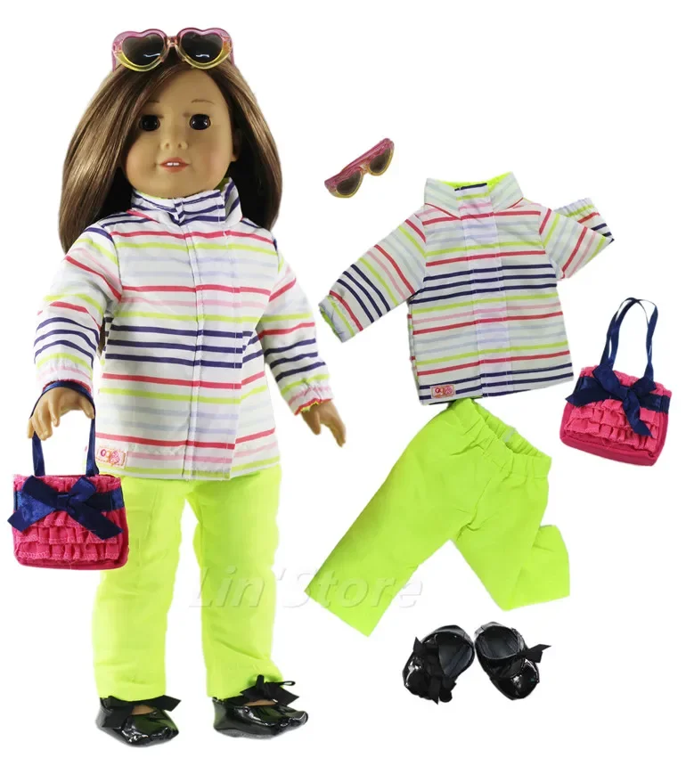 

Модная кукольная одежда, набор игрушек, одежда, наряд для 18 ", американская кукла, повседневная одежда, много стилей на выбор, B05