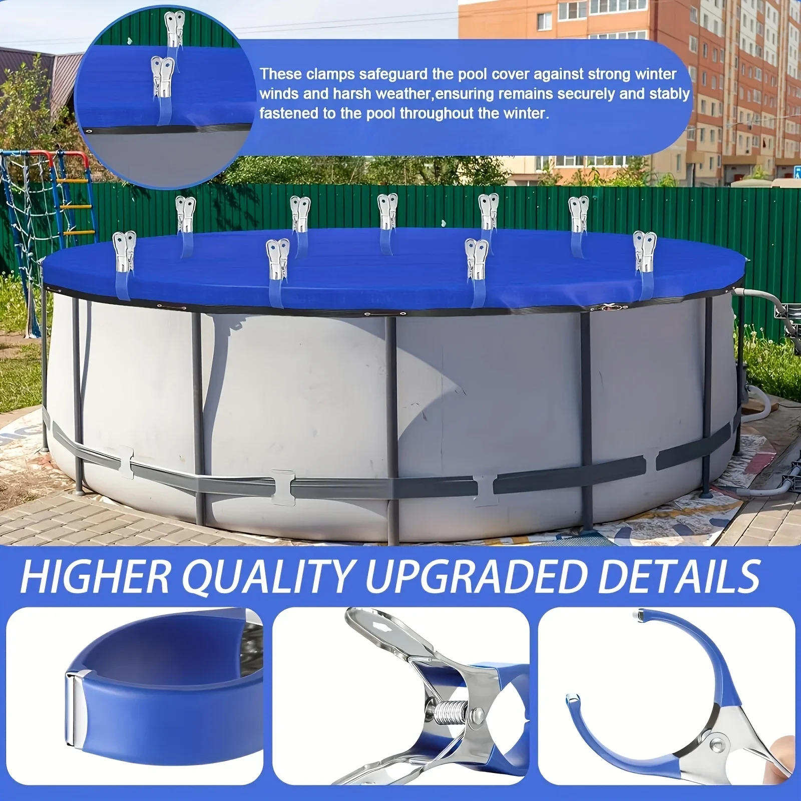 1/10Pcs Stainless Steel Hanger Clips Plastic Windproof Clothes Pins Spring Clamp Beach Towel Powerful Clothespins Quilt Clip