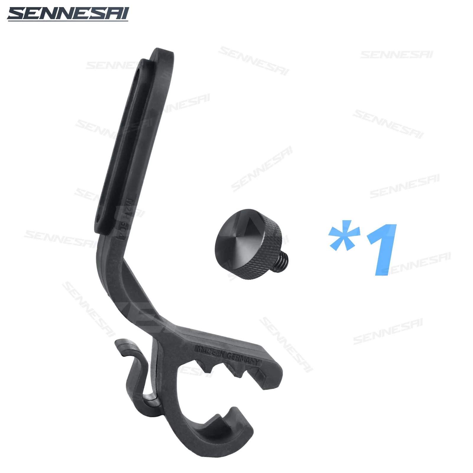 Premium Instrument Microphone Drum Clamp - Durable Plastic & Copper Percussion Clip