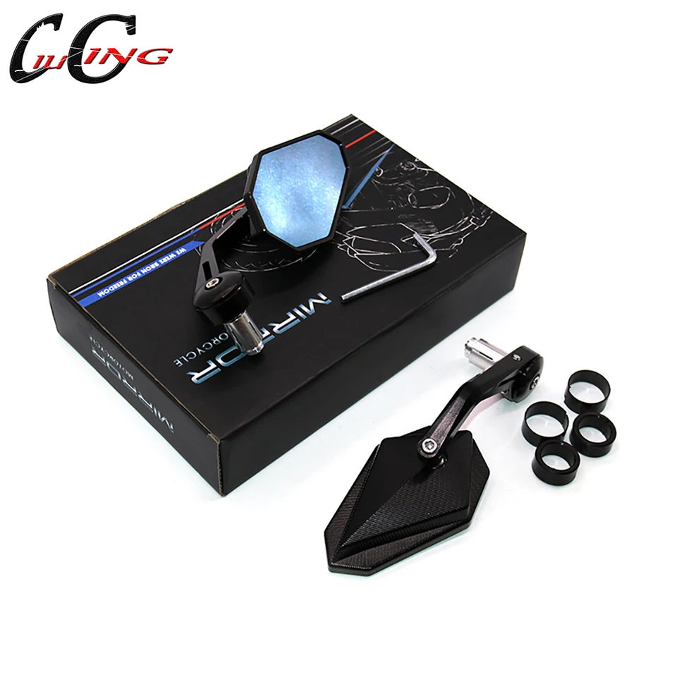 モーターサイクルミラー,ガラスハンドルバー付きブラックモーター