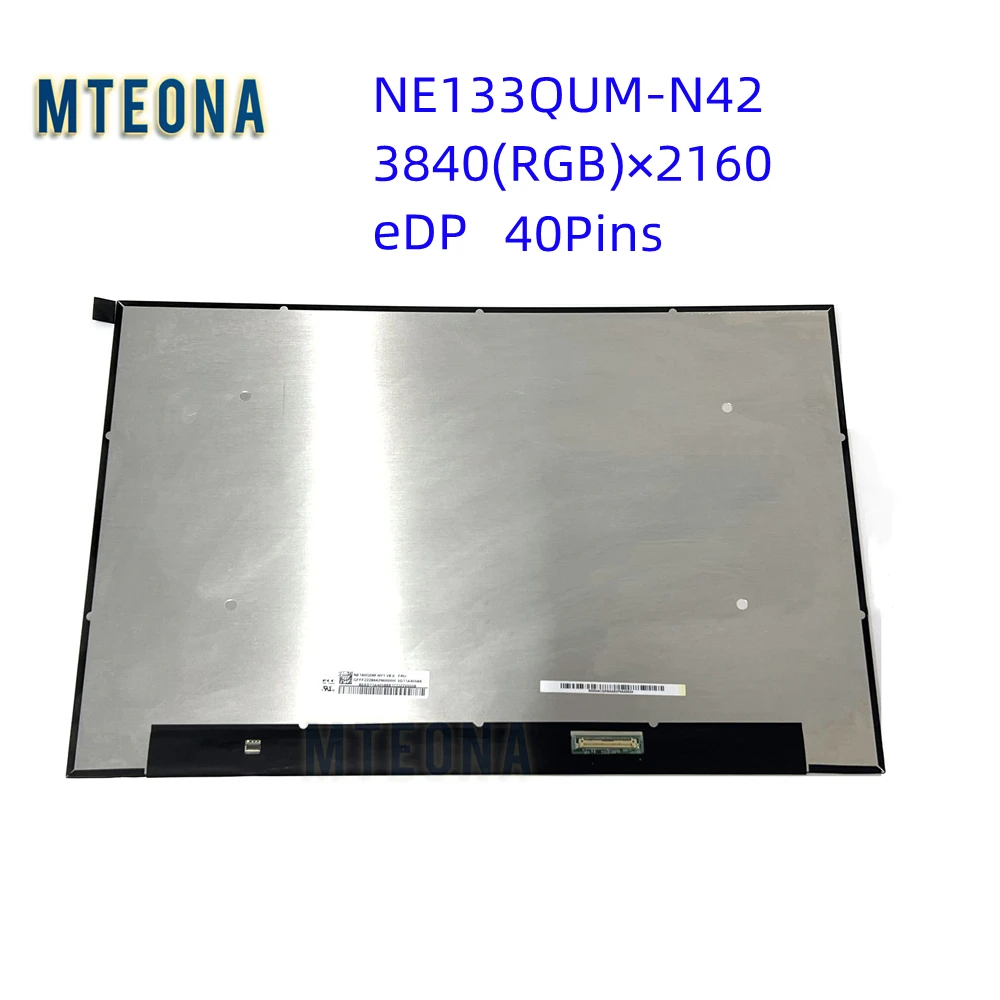 

13.3" NE133QUM-N42 NE133QUM N42 LCD LED Screen 100% sRGB Nits 300 EDP 40PIN UHD 3840*2160 IPS 4K Laptop Display Panel