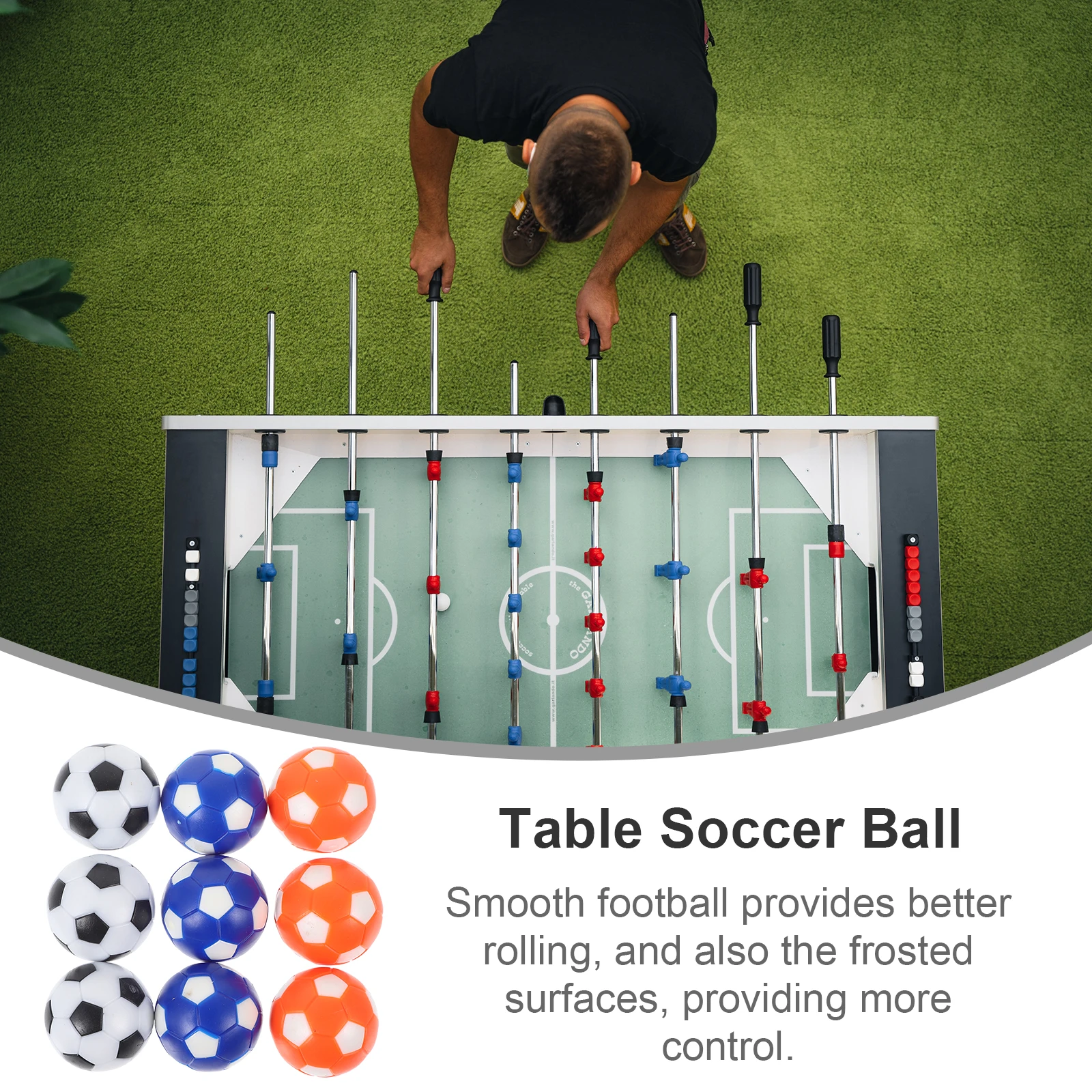 28mm 9Pcs Foosball Replacement Balls Table Soccer Accessories Desk Game Supplies Football Toy Sports Game Parts foosball balls