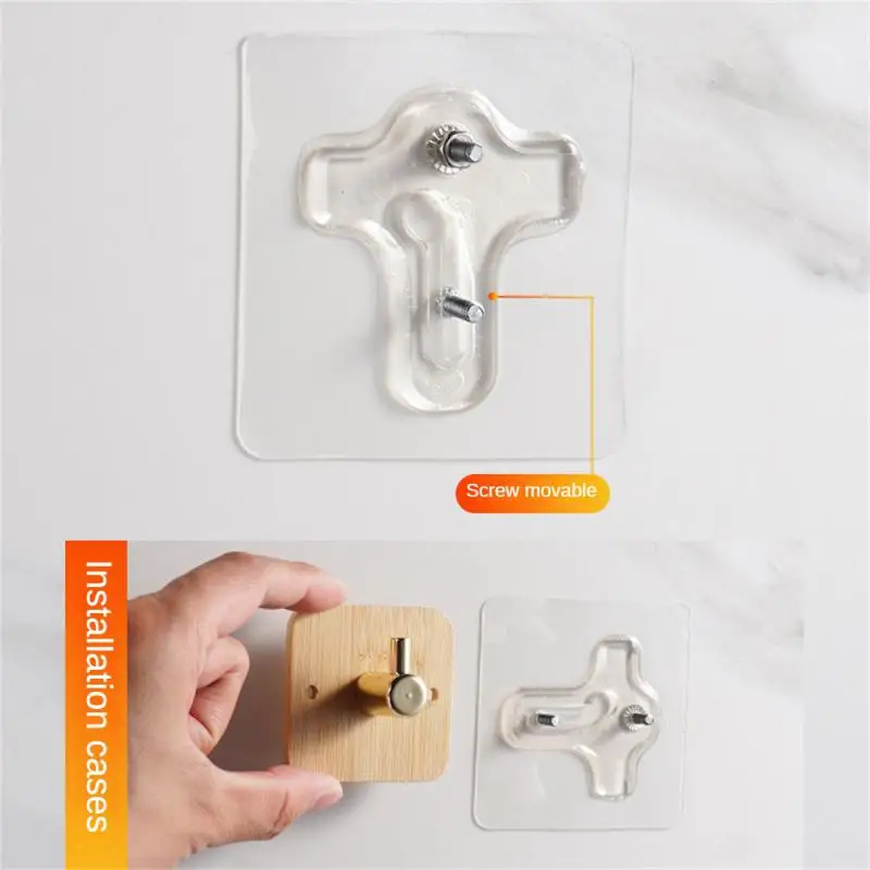 Nail Patch Strong Adhesive Variable Distance Double Hole Home Storage Gadgets Screw Paste Adjustable Non-marking Nail-free