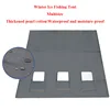 Thickened Pearl Cotton Waterproof and Moisture-proof Ice Fishing Mat with 3holes Keep Warm Foldable Cold Resistant multisize 1