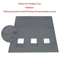 Thickened Pearl Cotton Waterproof and Moisture-proof Ice Fishing Mat with 3holes Keep Warm Foldable Cold Resistant multisize 1