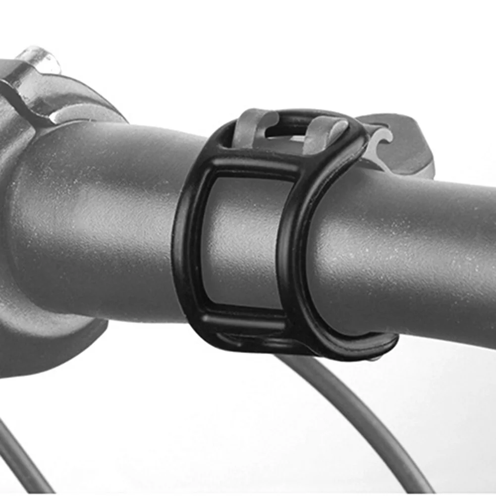 8 Cinghie Silicone Per Luci Bici - Supporto Per Specchietto, Contachilometri, Impermeabili, Nere - Foto 9