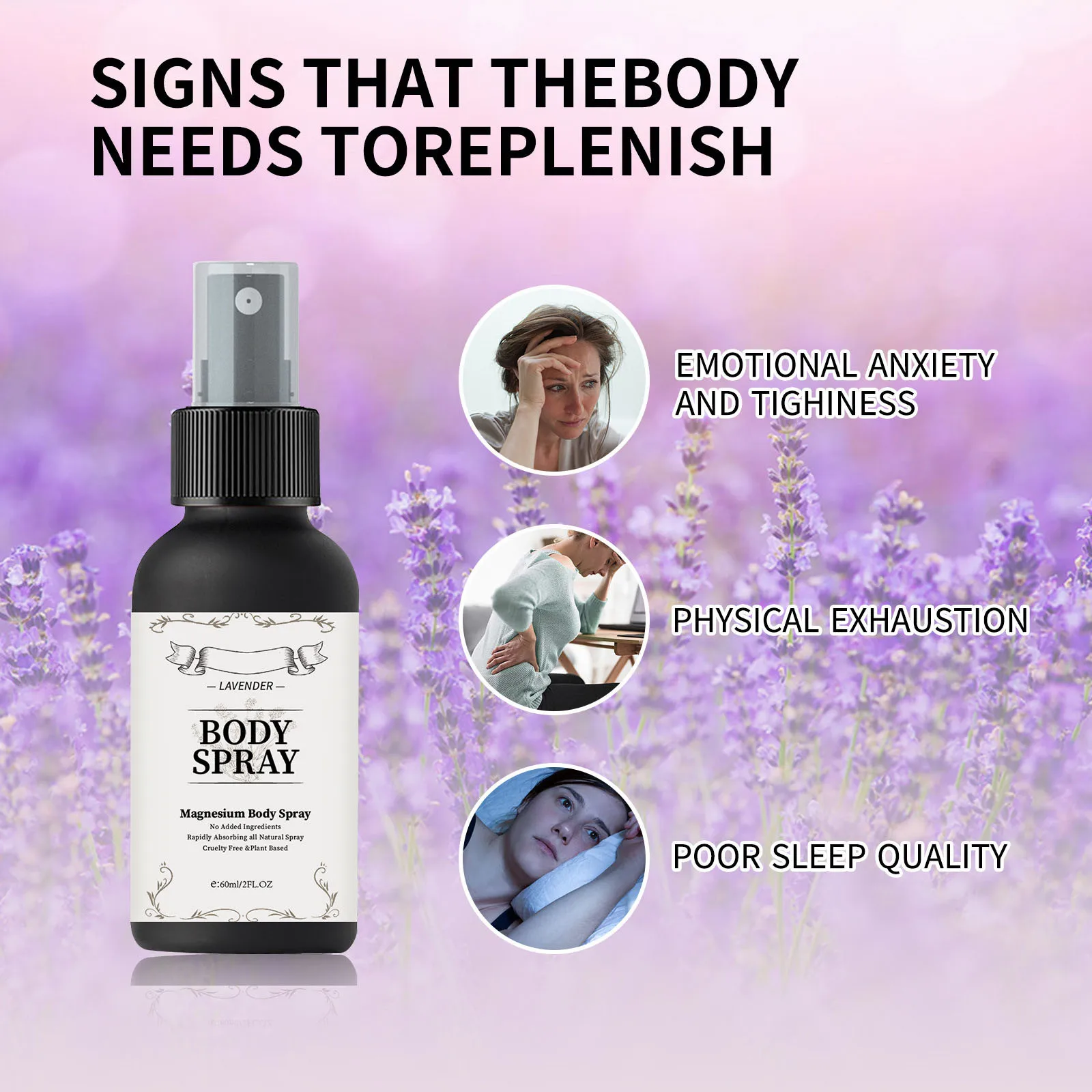 Magnesium Spray 60ml For Sleep And Anxiety Simples Chloride Body