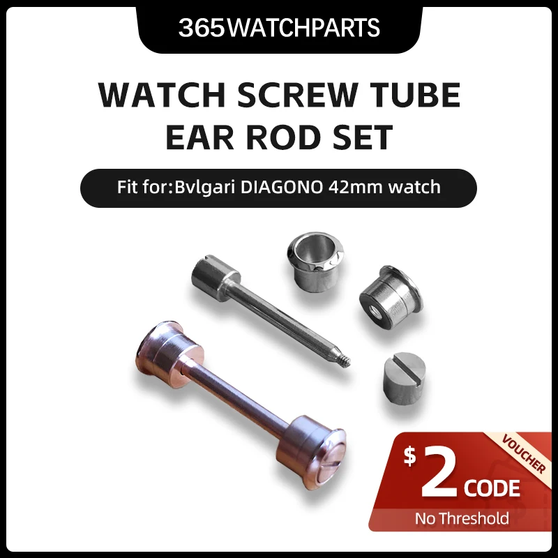 Watch Screw Tube Rod Spring Bar Collegamento Vite-In Watch Lug Stem Link Kit Per Bvlgari Diagono 42Mm 101881 Cinturino Cinturino