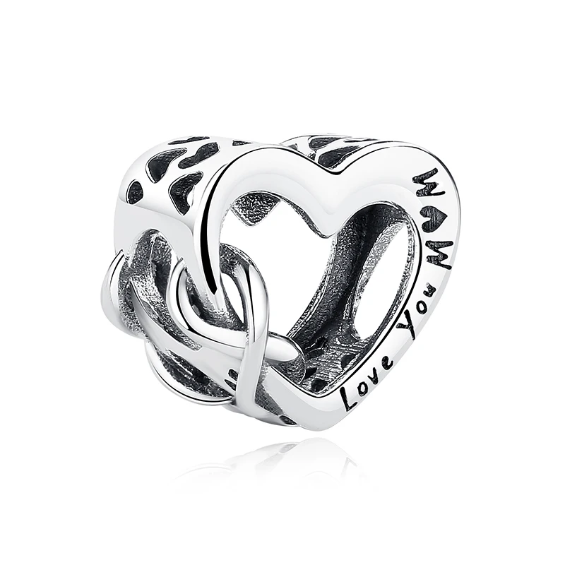 Collana Donna In Argento 925 Con Ciondolo Cuore Mamma E Figlia – Placcata Oro Rosa, Catena Regolabile 45+5 Cm