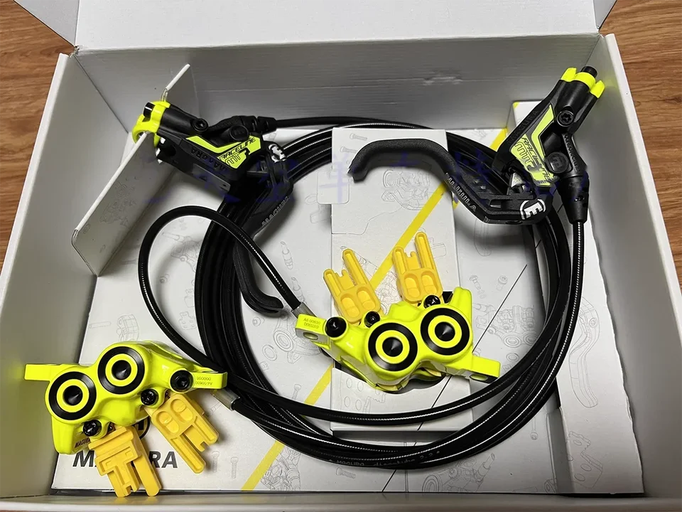 美品 マグラ Magura MT7 油圧ブレーキ Magura mt7レースライン油圧ブレーキ、蛍光イエロー、5ピンの防風性能