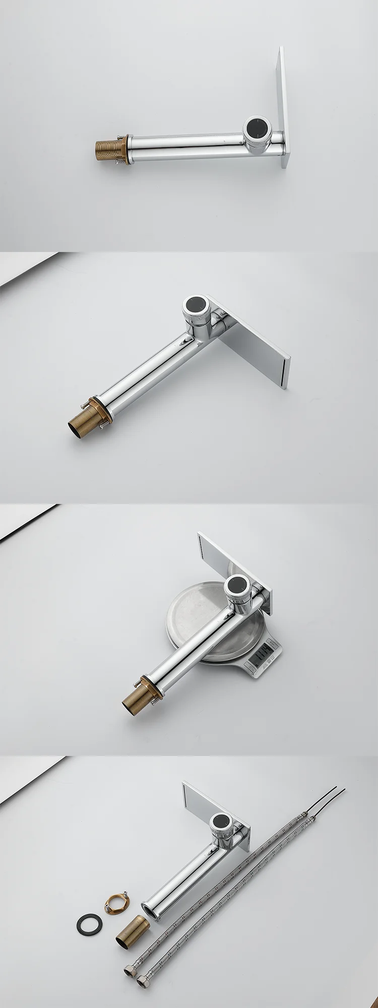 Waterfall Washbasin Brass High Low Hot Cold Water Mixer Basin Faucet