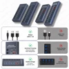 AIXXCO 7/10 Ports USB 3.0 Hub Multi USB Splitter with Switch Power Adapter Multiple Expander for Laptop Accessories MacBook 5