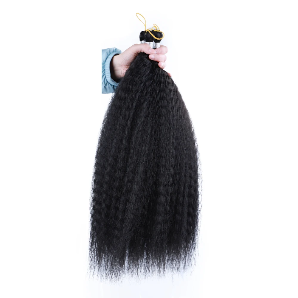Capelli sintetici all'uncinetto trecce Afro crespi ricci all'uncinetto per le donne estensioni dei capelli finti ricci estensioni dei capelli intrecciati sintetici - immagine 6