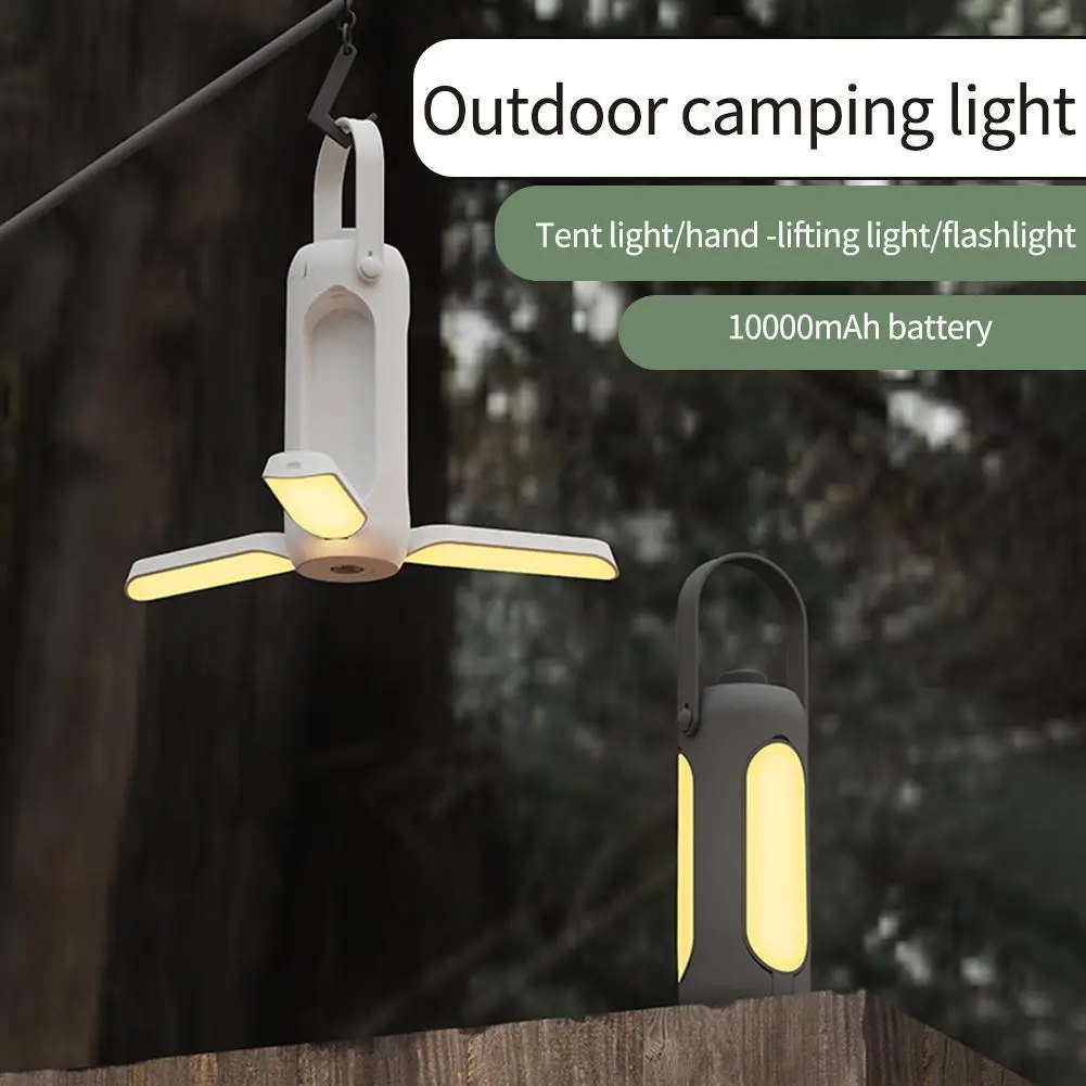 

3 Colors Folding Portable Camping Light Tent Lamp USB Charging 10000mAh Lantern Flashlight Outdoor Emergency Lamp
