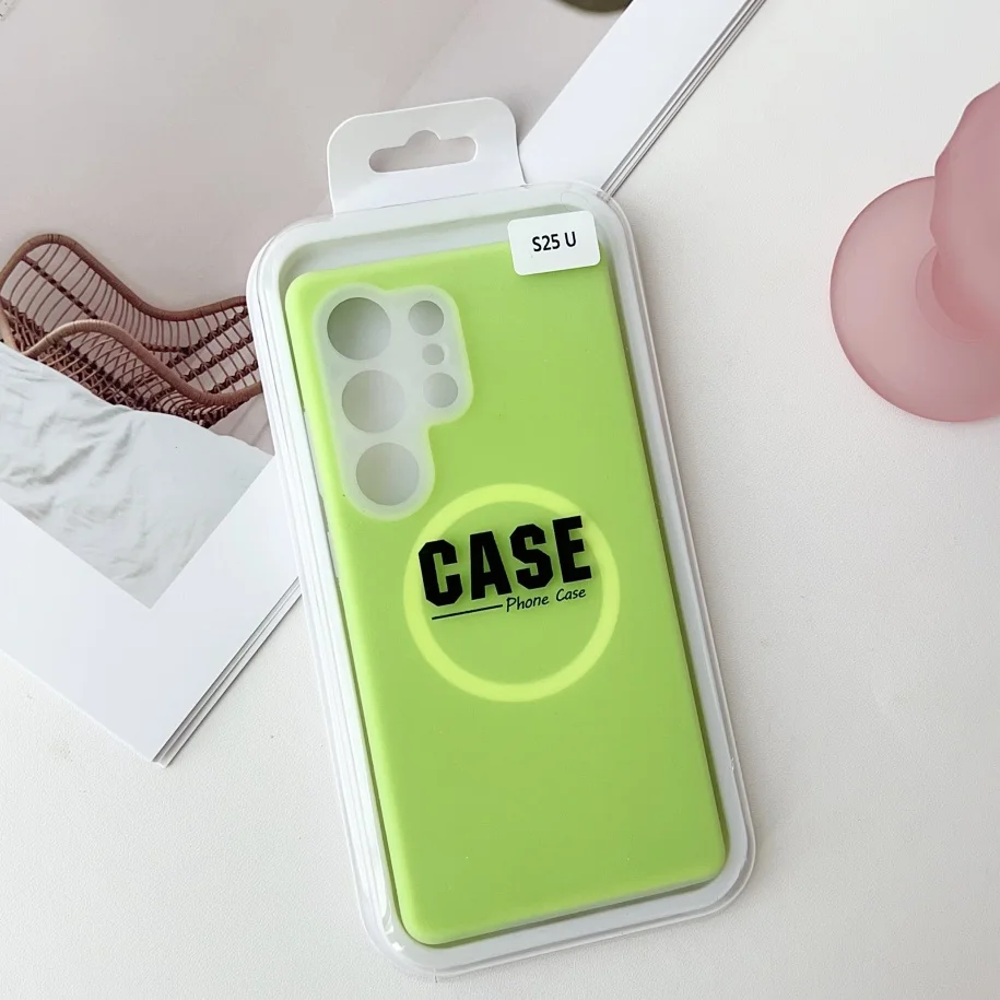 Solid Color Jelly Silicone Magnetic Lens Protection Case with Box