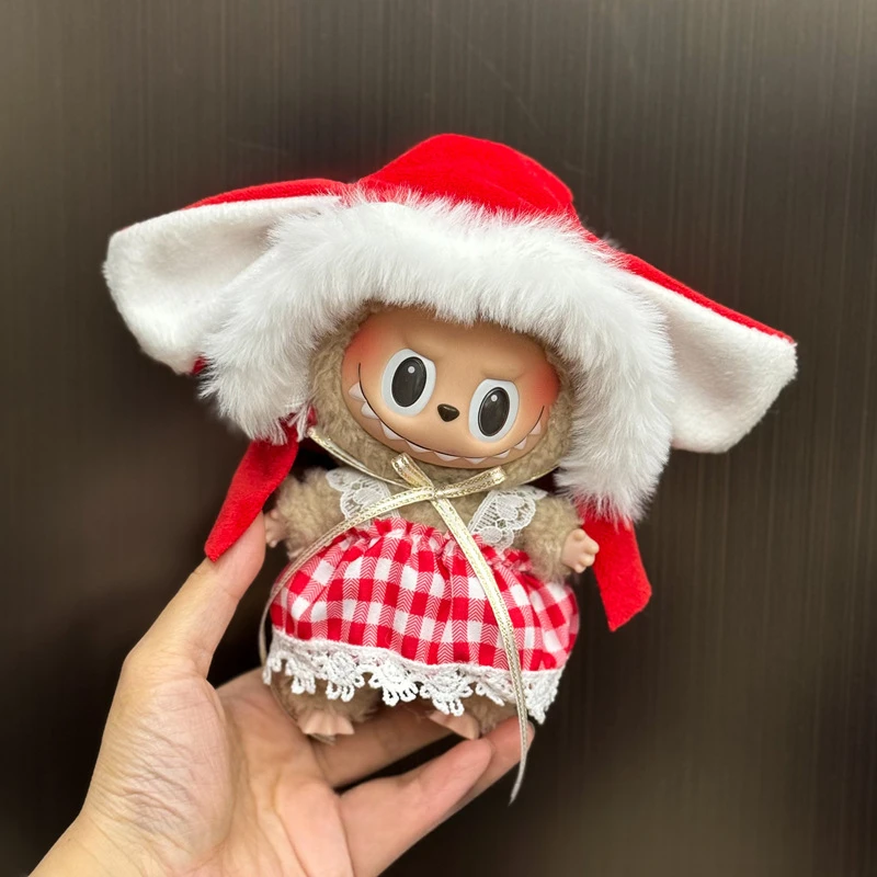 Ropa para muñecas de peluche de 17 cm, accesorios para muñecas Labubu, ropa para muñecas.
