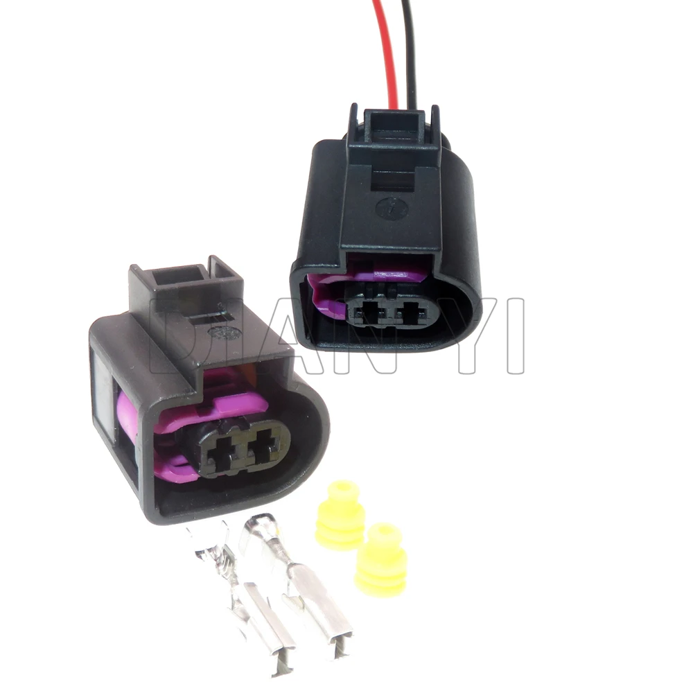 

1 Set 2 Way Starter Auto High Pressure Oil Pump Electric Wire Harness Sockets For Audi 4D0971992 Car Electrical Plug