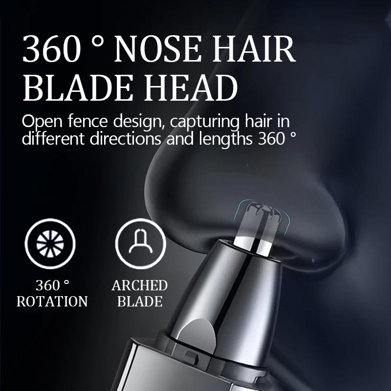 Kemei 3 IN 1 Eyebrows Trimmer Nose Trimmer Electric Replaceable Hair Remover Professional Ear Trimer Hair Shaver KM-313