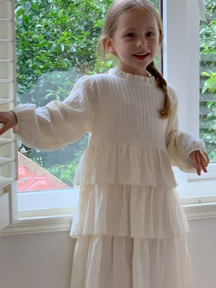 

Girls' Dress Autumn 2023 New First Year Baby Dress Children's Fashionable Princess Dress Korean Edition Children's Wear