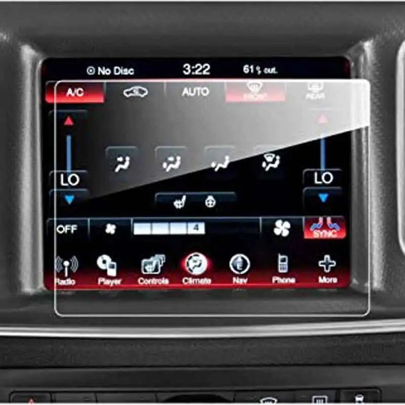 2017 2018 Ram Durango Uconnect Pellicola Protettiva Per Navigazione Auto Da 8.4 Pollici, Uconnect Vetro Temperato Trasparente Hd E Proteggi I Tuoi Occ