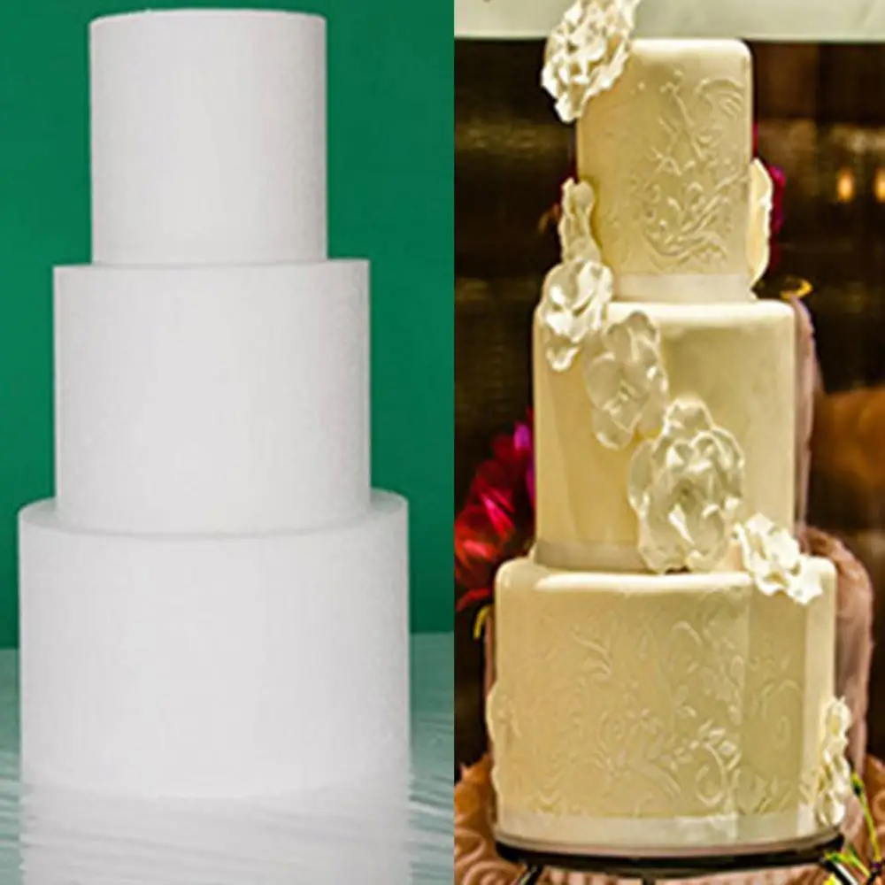 Mold Round DIY 10/12/14/16inch Foam Cake Dummy Modelling Wedding Party Accessory