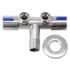 Double Handle Stainless Steel Faucet Cold Water Bathroom Washing Machine Toilet Bidet Faucet Sprayer Shower Self Cleaning 3