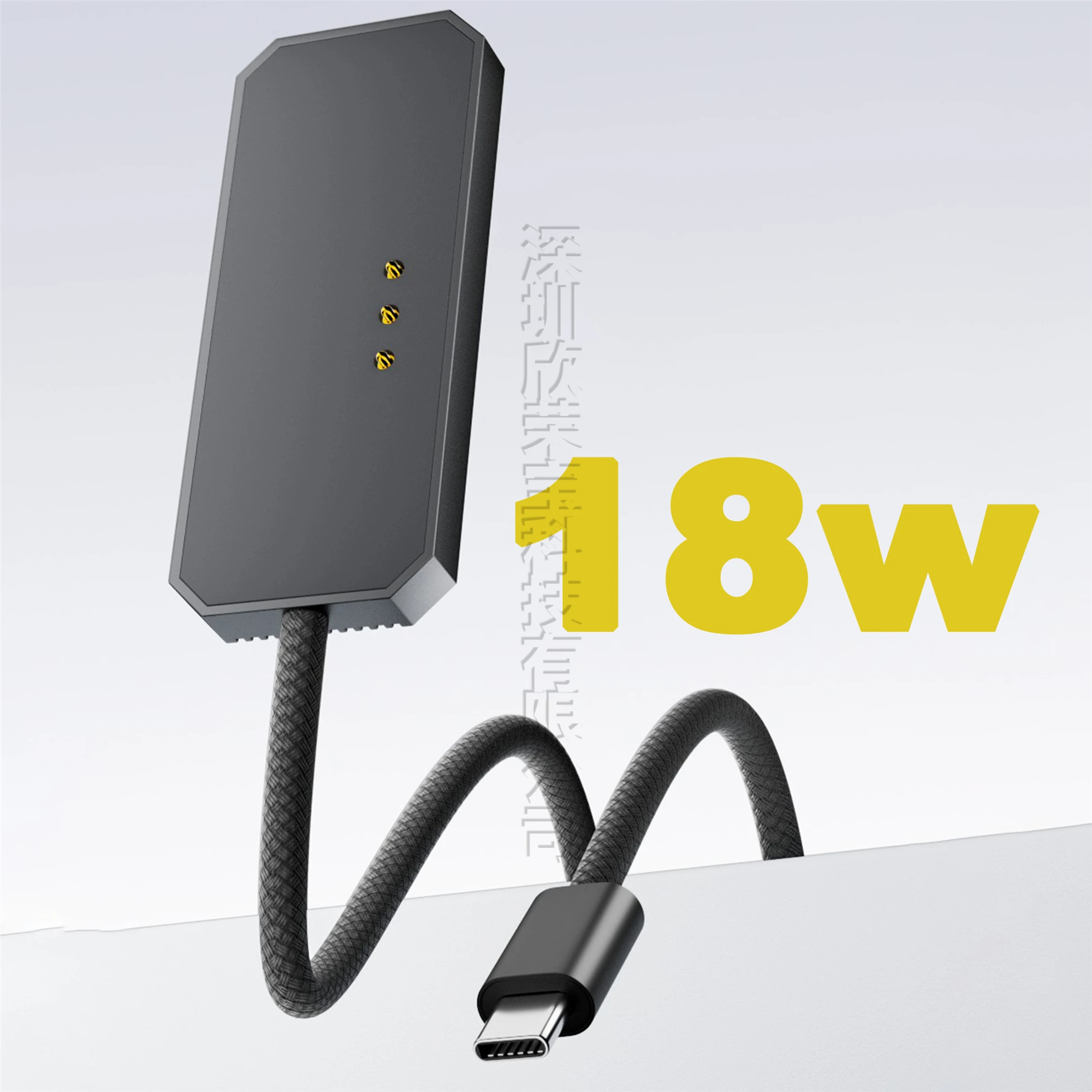 Dual-Port Magnetic Wireless Charger with Fast USB-C Charging Cable