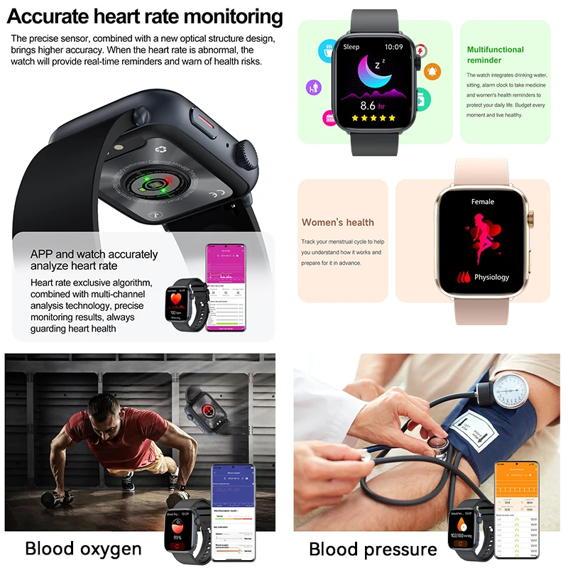 2025 New For Xiaomi Series 10 NFC Watch Men AMOLED Screen Bluetooth Call GPS Sport Waterproof Health Tracker Smartbracelet Women 3