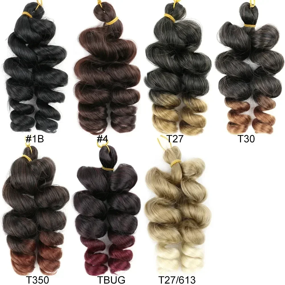 Synthetic Curled Hair French Loose Curled Body Wave Knitted Hair Water Wave Women's Wig Monochrome Mixed Color 10 Inch Synthetic Curled Hair