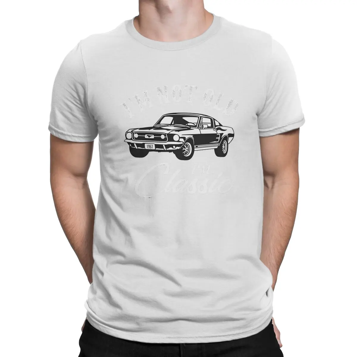Men's Car Mustang T Shirt Mustang 100% Cotton Clothes Casual Short Sleeve Round Collar Tees Printing T-Shirts