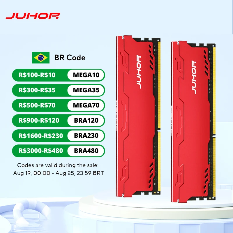 Desktop ram memory desktop memory JUHOR Memoria Ram DDR3 4GB 8GB 1600MHz 1866MHz 1333MHz 1.5V RAMs with heatsink